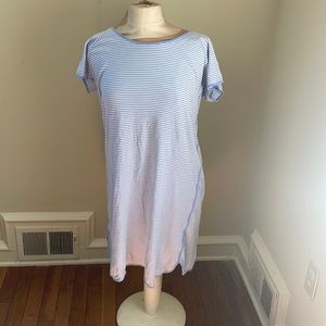 LAKE Pajamas Pima Nightgown in L (Long) Hydrangea